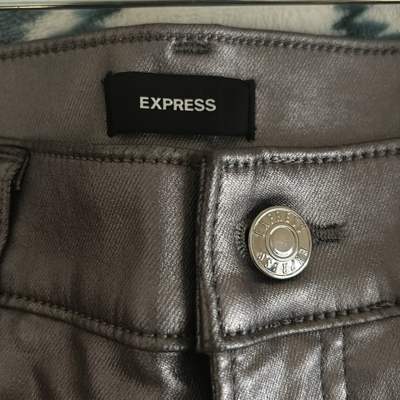 Express metallic skinny jeans size 8 regular. - Picture 3 of 4
